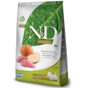 Farmina N&D Prime WILD BOAR & APPLE ADULT MINI беззерновой сухой корм для взрослых собак мелких пород дикий кабан с яблоком