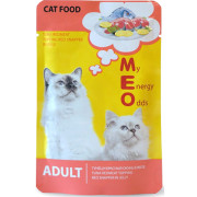 Me-O пауч для кошек Тунец и Красный окунь в желе