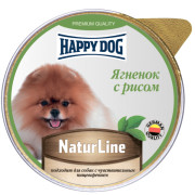 Happy Dog Natur Line консервы для собак Ягненок с рисом паштет