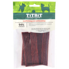 TiTBiT Золотая коллекция лакомство для собак Карбонад из баранины, для поощрения, для игр