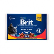 Brit Premium паучи для кошек мясная тарелка набор