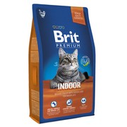 Brit Premium Cat Indor для кошек домашних содержания курица и печень