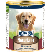 Happy Dog Natur Line консервы для собак Телятина с сердцем, печенью и рубцом