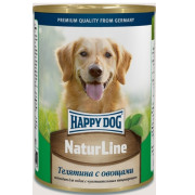 Happy Dog Natur Line консервы для собак Телятина с овощами