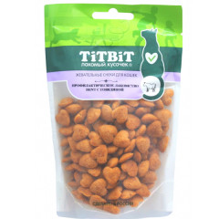 TiTBiT Dent лакомство профилактическое для кошек с говядиной, для снятия мягкого зубного налёта, снижения уровня зубного камня и массажа дёсен