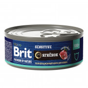 Brit Premium by Nature корм консервированный для кошек с чувствительным пищеварением, с мясом ягнёнка