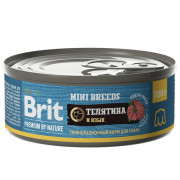 Brit Premium By Nature корм консервированный для взрослых собак мелких пород, с телятиной и языком