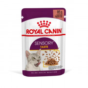 Royal Canin Sensory Taste корм консервированный для взрослых кошек в возрасте от 1 года до 7 лет, стимулирующий вкусовые рецепторы, кусочки в соусе.