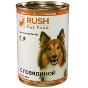 Rush консервы для собак с говядиной