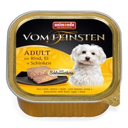 Animonda Vom Feinsten Adult меню для гурманов консервы для собак с говядиной, яйцом и ветчиной