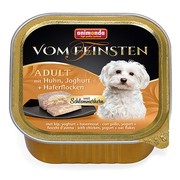 Animonda Vom Feinsten Adult меню для гурманов консервы для собак с курицей, йогуртом и овсяными хлопьями