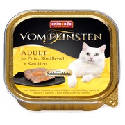 Animonda Vom Feinsten Adult меню консервы для взрослых кошек индейка, говядина и морковь