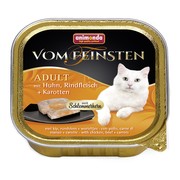 Animonda Vom Feinsten Adult меню консервы для взрослых кошек курица, говядина и морковь