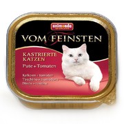 Animonda Vom Feinsten for castrated Cats консервы для кастрированных кошек с индейкой и томатами