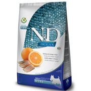Farmina N&D Ocean  MINI корм сухой беззерновой для собак мелких пород с сельдью и апельсином