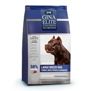 Gina Elite GF Dog корм беззерновой сухой для собак крупных пород с индейкой, бататом и клюквой