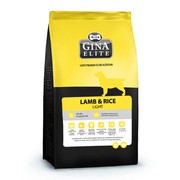 Gina Elite Lamb & Rice Light корм гиппоаллергенный сухой для аллергичных и малоактивных собак ягненок и рис