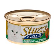 Stuzzy Gold консервы для кошек сардины с кальмарами в собственном соку