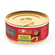 Molina консервы для собак цыпленок с ягненком в желе
