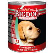 ЗООГУРМАН BIG DOG консервы для щенков говядина, 850гр