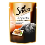Консервы Sheba Appetito телятина язык желе