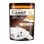 Консервы Gourmet A la carte пауч для кошек индейка овощи в подливе