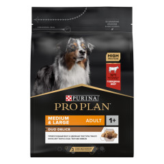 Pro Plan Duo Delice OptiBalance с говядиной и рисом Корм сухой для средних и крупных собак всех пород