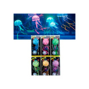 JELLY-FISH медузы силиконовые с неоновым эффектом, маленькие