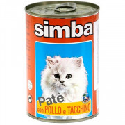 Simba Cat консервы для кошек паштет курица с индейкой