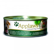 APPLAWS Dog Chicken Beef Liver and Veg консервы для собак с курицей говядиной печенью и овощами