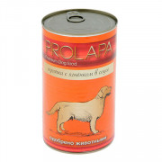 Prolapa Premium корм консервированный для взрослых собак кусочки ягненока в соусе