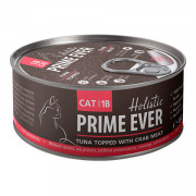 Prime Ever 1B корм консервированный для кошек тунец с крабом с желе
