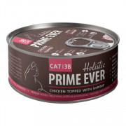 Prime Ever 3B корм консервированный для кошек цыпленок с креветками в желе