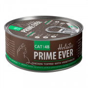 Prime Ever 4B корм консервированный для кошек цыпленок с овощами в желе
