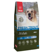 Blitz Holistic Fresh Trout Adult Dog Medium & Large breeds (Monoprotein) монопротеиновый сухой корм для взрослых собак средних и крупных пород, свежая форель