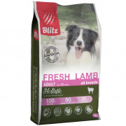 Blitz Holistic Fresh Lamb Adult Dog All Breeds (Low Grain) корм сухой низкозерновой для взрослых собак всех пород свежий ягненок