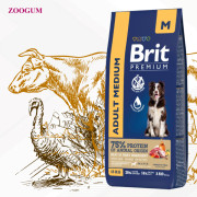 Brit Premium Dog Adult Medium корм сухой для взрослых собак средних пород, телятина и индейка