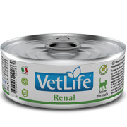 Farmina Vet Life Renal консервы паштет диета для кошек при почечной недостаточности, вспомогательное средство в терапии сердечной недостаточности