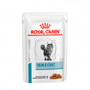 Royal Canin VCN Skin&Coat Coat Formula консервы для кастрированных котов и стерилизованных кошек с длинной шерстью, пауч