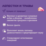 Little One лакомые ветви с травами и лепестками для всех видов грызунов