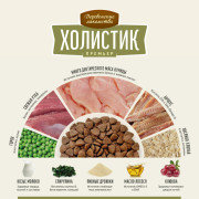 Деревенские лакомства сухой корм для котят, курица