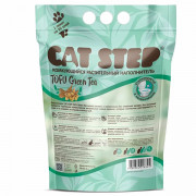 Cat Step Tofu Green Tea комкующийся растительный наполнитель для кошачьего туалета