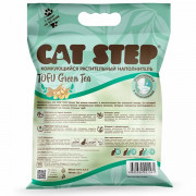 Cat Step Tofu Green Tea комкующийся растительный наполнитель для кошачьего туалета