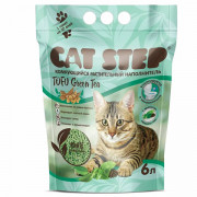 Cat Step Tofu Green Tea комкующийся растительный наполнитель для кошачьего туалета