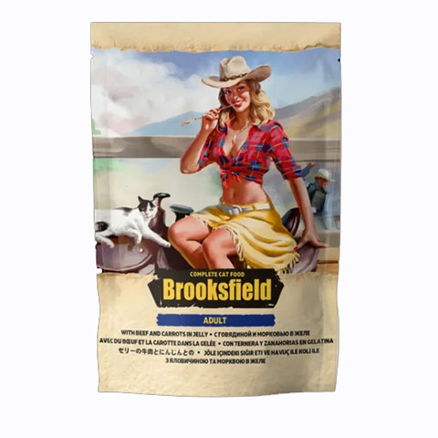 BROOKSFIELD Adult Cat Beef with Carrot пауч для кошек говядина с морковью в желе