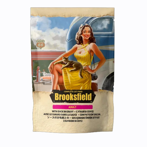 BROOKSFIELD Adult Cat Duck пауч для кошек утка в соусе