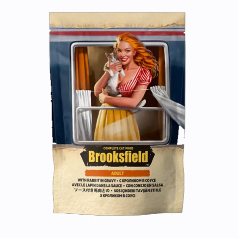 BROOKSFIELD Adult Cat Rabbit пауч для кошек кролик в соусе