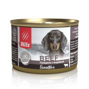 Blitz Sensitive Dog Beef & Turkey (Pate) корм консервированный для собак всех пород и возрастов с говядиной и индейкой