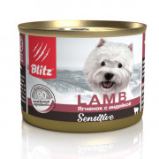 Blitz Sensitive Dog Lamb & Turkey (Pate) корм консервированный для собак всех пород и возрастов с ягненком и индейкой