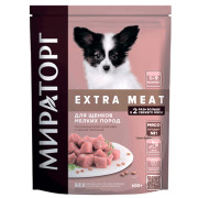 Winner Мираторг Extra Meat корм сухой для щенков мелких пород в возрасте от 1 до 9 месяцев, с нежной телятиной